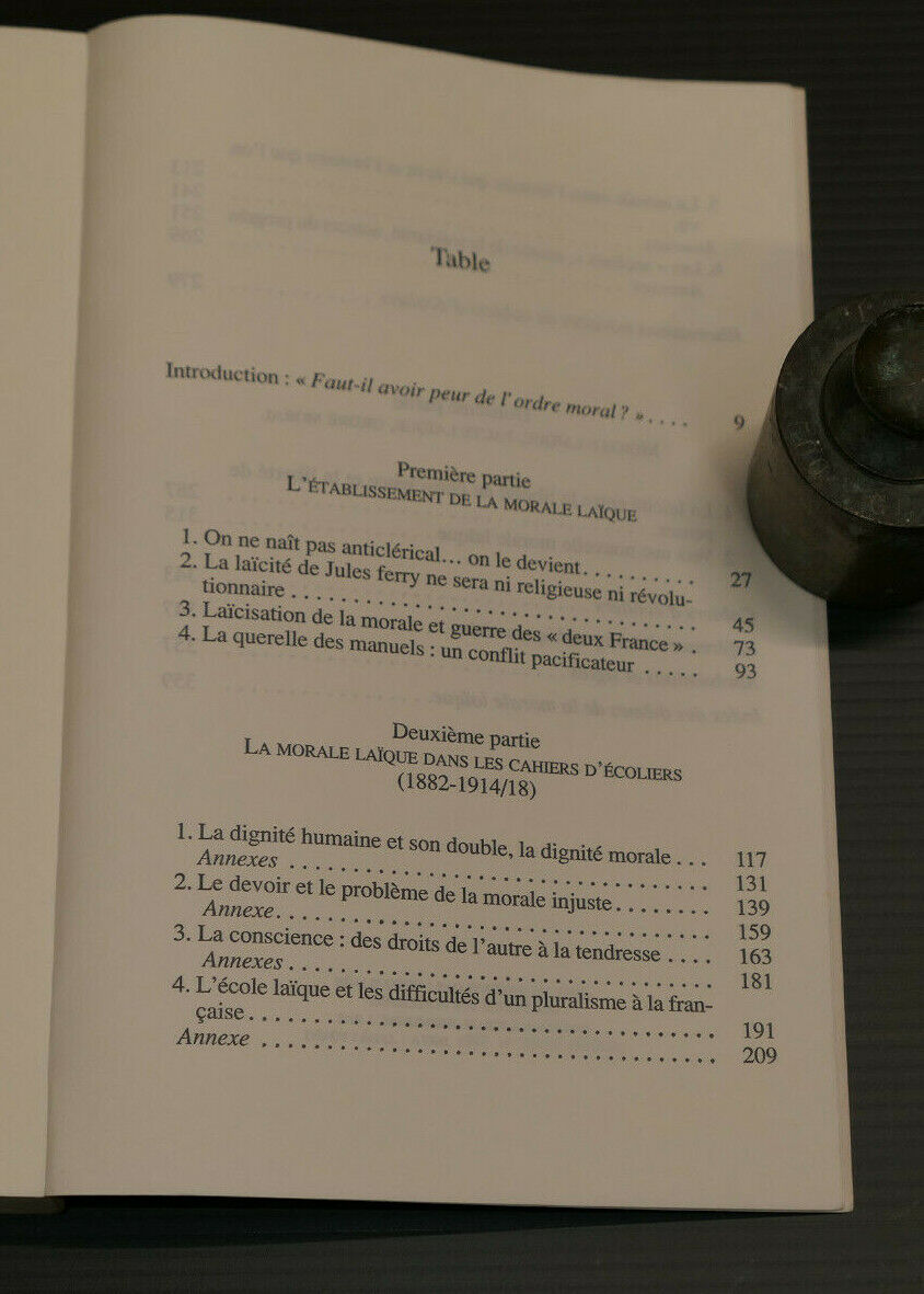 LA MORALE LAIQUE CONTRE L'ORDRE MORAL / JEAN BAUBEROT / SEUIL 1997