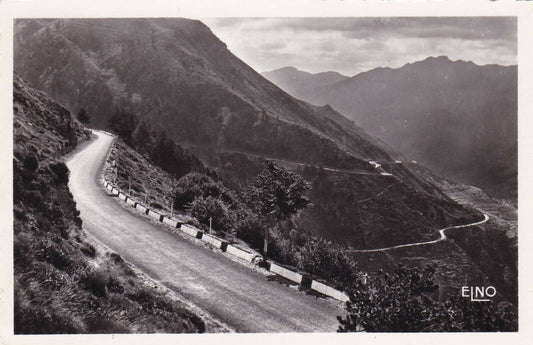 CPSM BLACK &amp; WHITE POSTCARD / COL DE MAYRES ARDECHE
