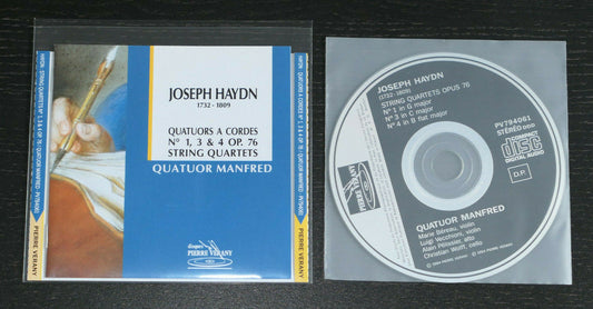 CD JOSEPH HAYDN / STRING QUARTETS OPUS 76 / QUATUOR MANFRED / PIERRE VERANY 1994