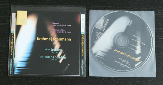 CD BRAHMS SCHUMANN / MICHEL LETHIEC / JEAN-CLAUDE PENNETIER / LYRINX 1997