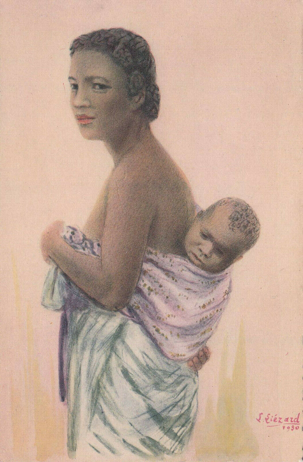 CARTE POSTALE ANCIENNE CPA / EXPO COLONIALE PARIS 1931 MADAGASCAR FEMME MALGACHE