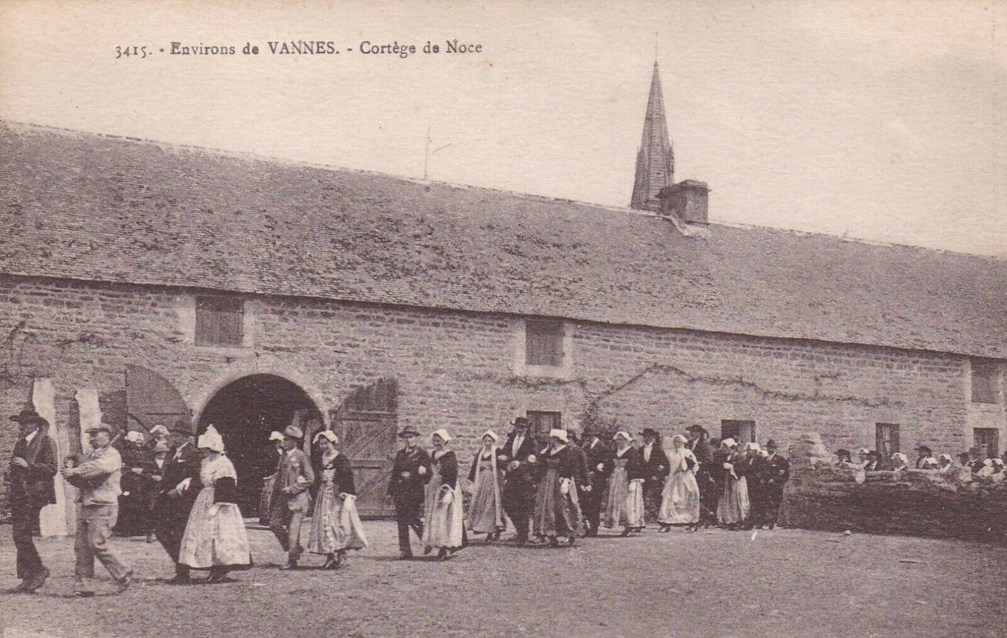CARTE POSTALE ANCIENNE CPA / ENVIRONS DE VANNES CORTEGE DE NOCE