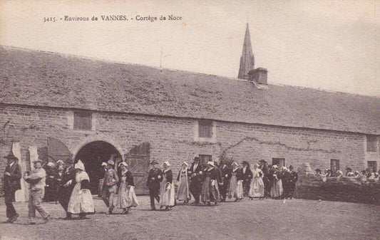 CARTE POSTALE ANCIENNE CPA / ENVIRONS DE VANNES CORTEGE DE NOCE