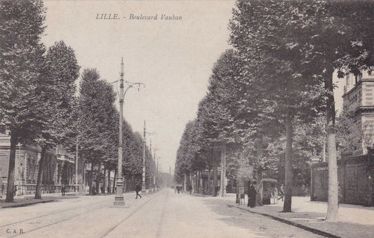CARTE POSTALE ANCIENNE CPA / LILLE BOULEVARD VAUBAN CARTE PUBLICITAIRE BRASSERIE