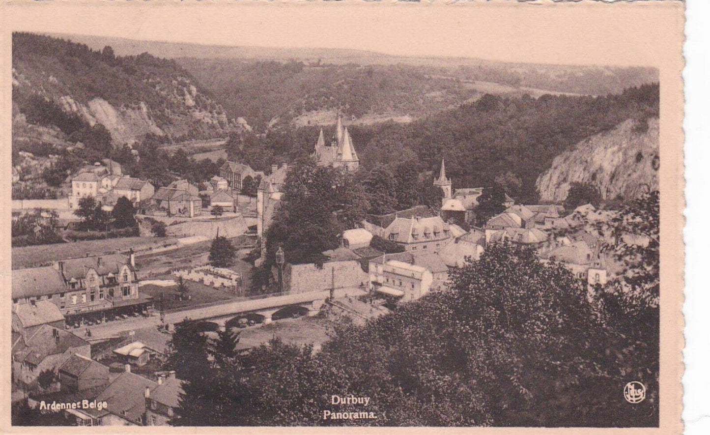 CARTE POSTALE ANCIENNE CPA / DURBUY PANORAMA