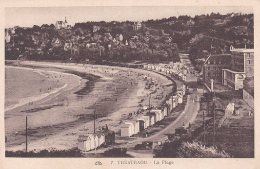 CARTE POSTALE ANCIENNE CPA / TRESTRAOU LA PLAGE
