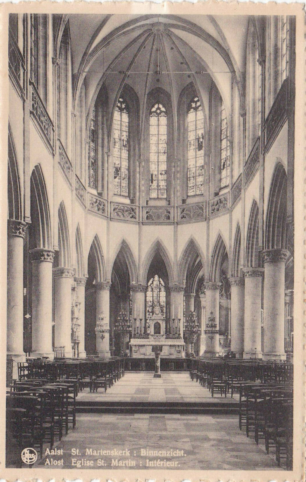 CARTE POSTALE ANCIENNE CPA / BELGIQUE AALST ALOST EGLISE ST MARTIN INTERIEUR