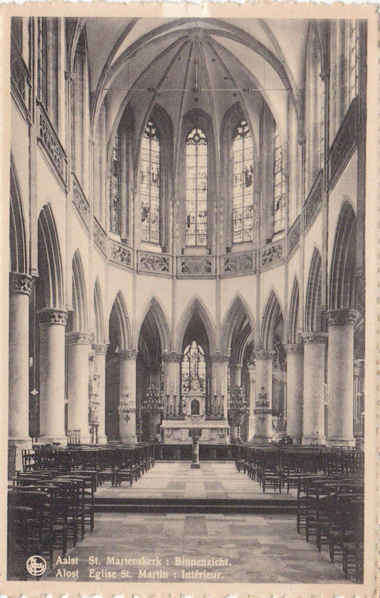 CARTE POSTALE ANCIENNE CPA / BELGIQUE AALST ALOST EGLISE ST MARTIN INTERIEUR