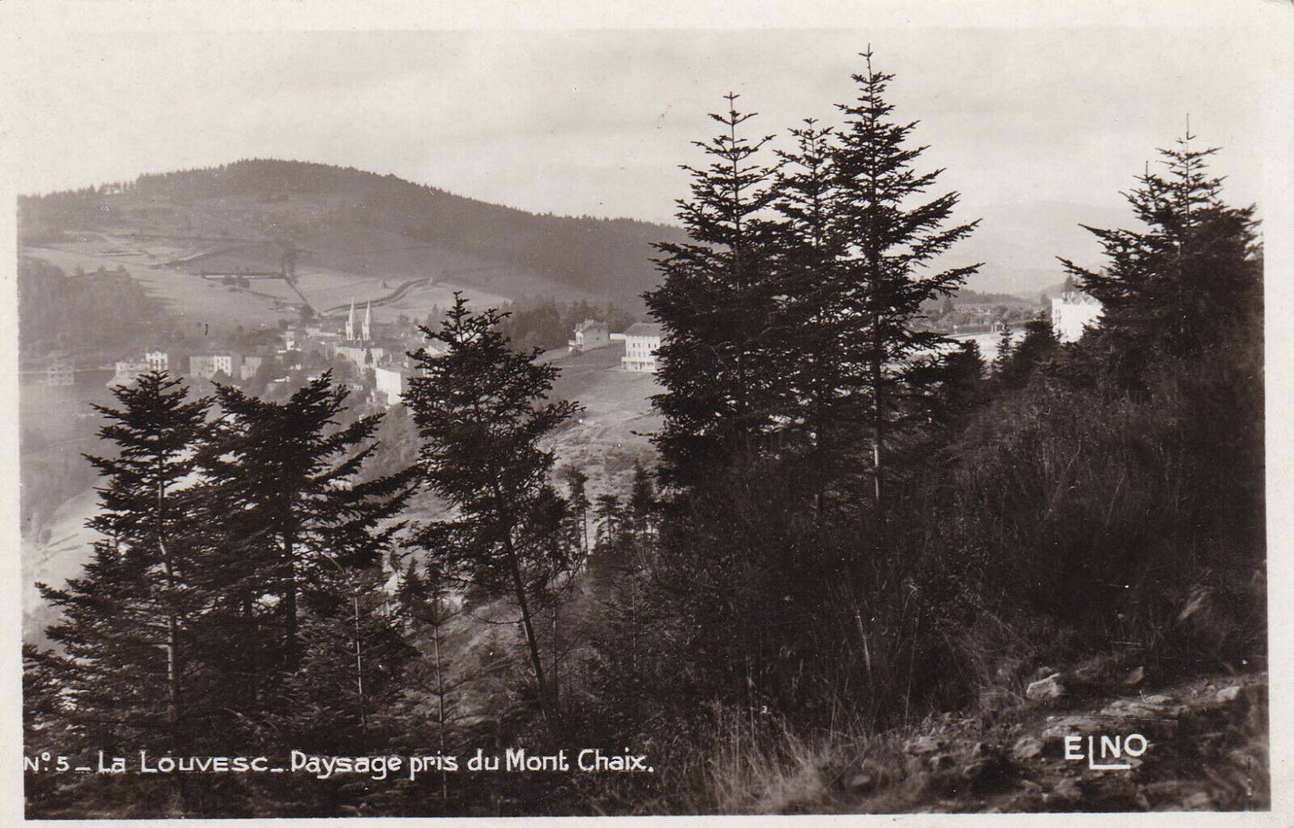 CARTE POSTALE ANCIENNE CPA / LA LOUVESC PAYSAGE PRIS DU MONT CHAIX
