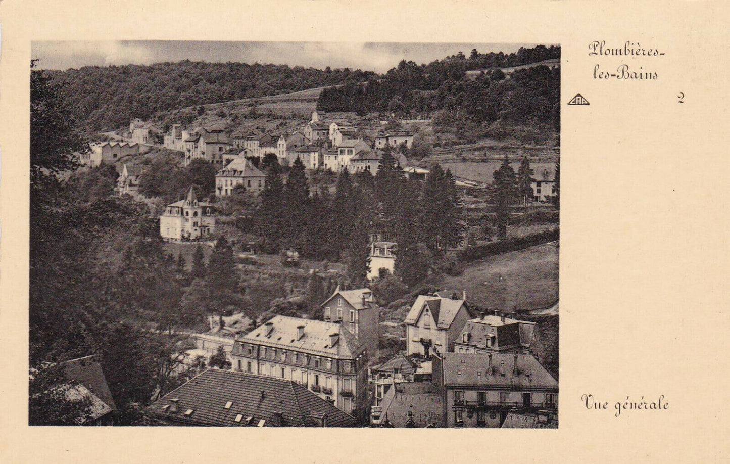 CARTE POSTALE ANCIENNE CPA / PLOMBIERES-LES-BAINS VUE GENERALE