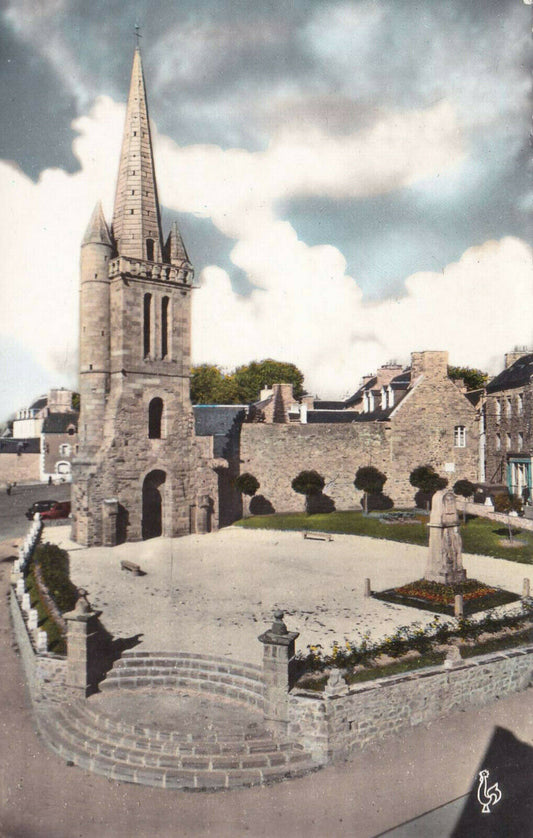 CPSM COLOR POSTCARD / PAIMPOL THE OLD TOWER OF THE OLD CHURCH 