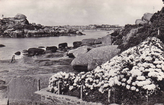 CARTE POSTALE CPSM NOIR & BLANC / PLOUMANAC'H PLAGE ST-GUIREC