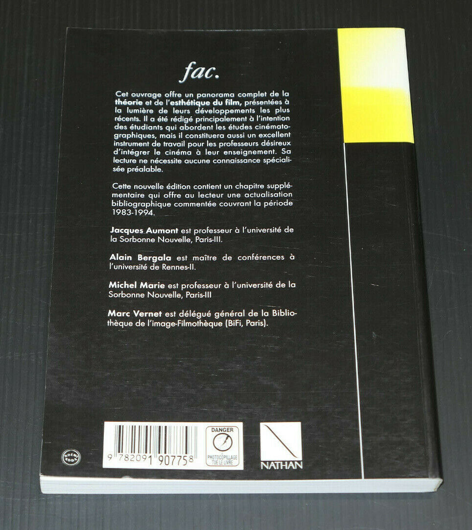 ESTHETIQUE DU FILM / FAC CINEMA 1995