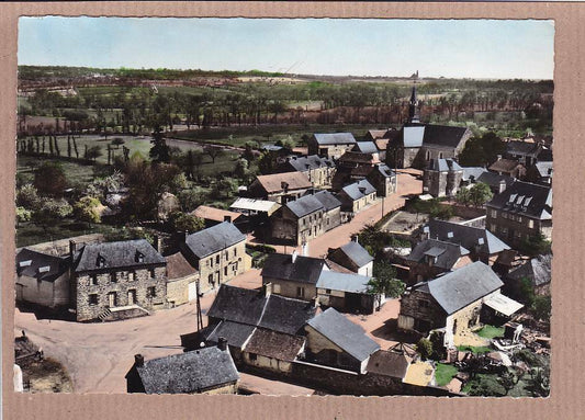 CPSM COLOR POSTCARD / BOURGBARRE GENERAL VIEW AERIAL VIEW LAPIE 