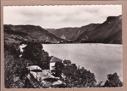 CPSM BLACK &amp; WHITE POSTCARD / NANTUA VIEW OF MARIA MATRE 