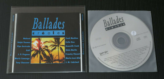 CD BALLADES CREOLES / COMPILATION 15 TITRES / 1993