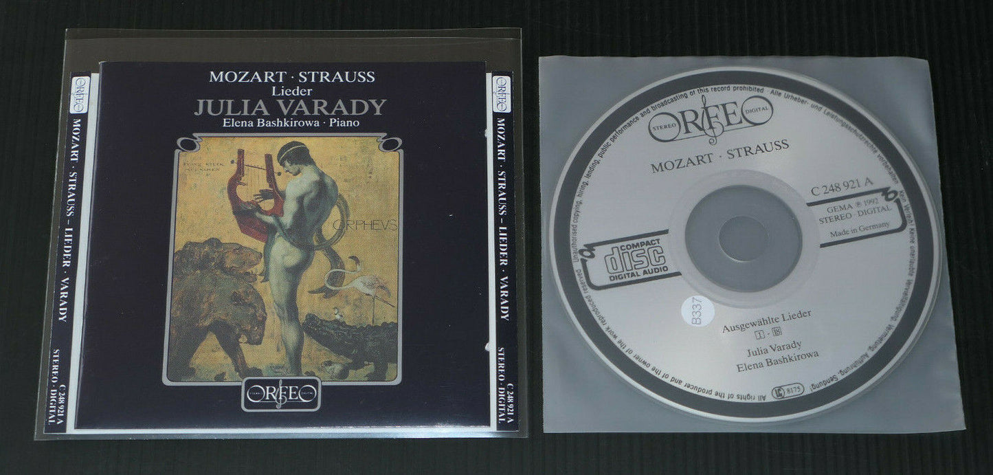 CD MOZART / STRAUSS / JULIA VARADY / ELENA BASHKIROWA PIANO / ORFEO 1992