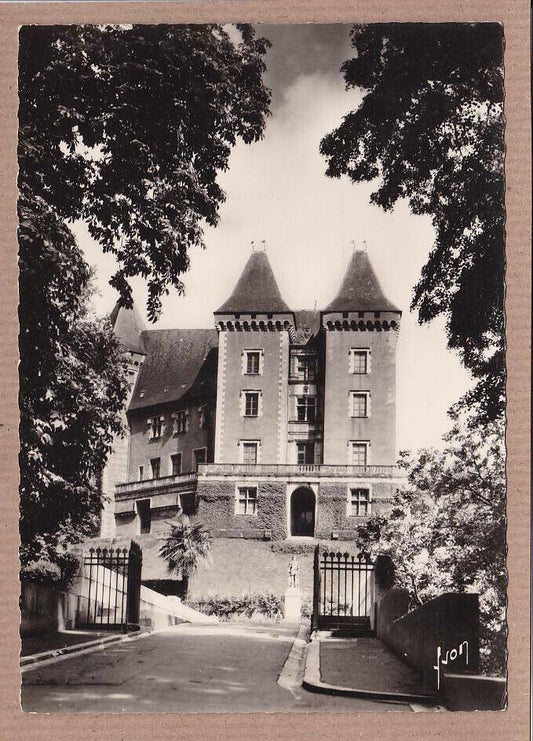 CARTE POSTALE CPSM NOIR & BLANC / PAU LE CHATEAU FACADE OUEST