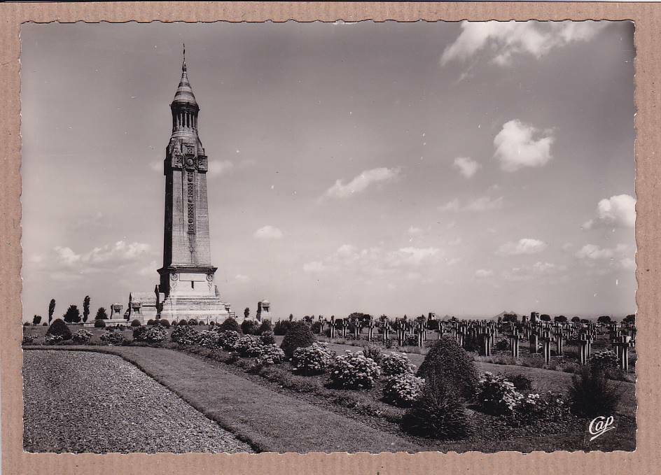 CPSM BLACK &amp; WHITE POSTCARD / NOTRE-DAME-DE-LORETTE THE MAUSOLEUM 