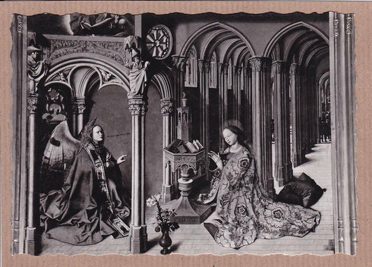 CPSM BLACK &amp; WHITE POSTCARD / AIX-EN-PROVENCE CHURCH OF SAINTE-MARIE-MADELEINE 