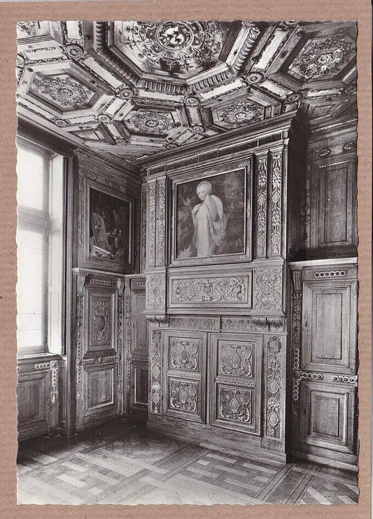 CARTE POSTALE CPSM NOIR & BLANC / CELLETTES CHATEAU DE BEAUREGARD CHEMINEE