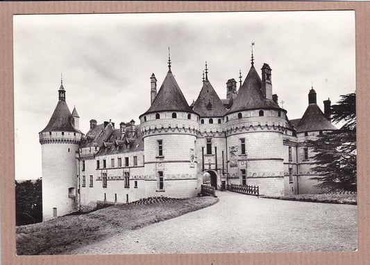 CPSM BLACK &amp; WHITE POSTCARD / CHAUMONT-SUR-LOIRE CASTLE TOGETHER IN THE SOUTH-EAST 