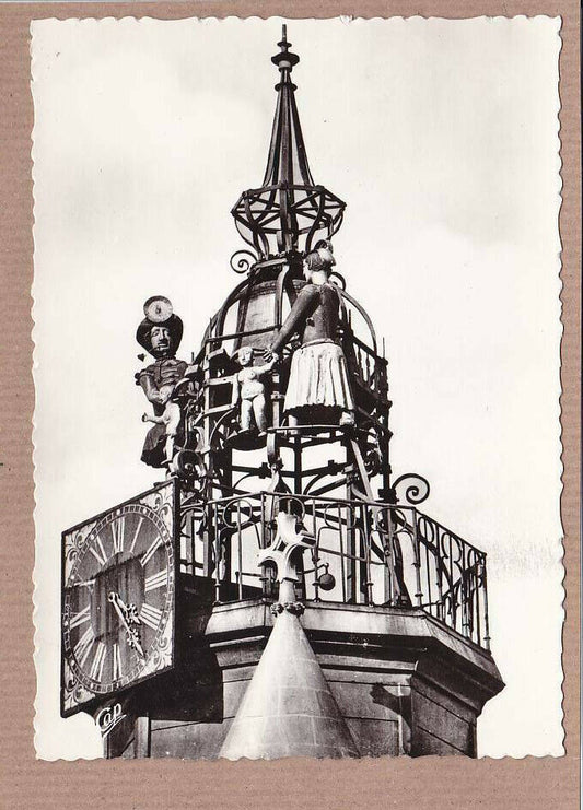 CARTE POSTALE CPSM NOIR & BLANC / DIJON LE JACQUEMART DE L'EGLISE NOTRE-DAME