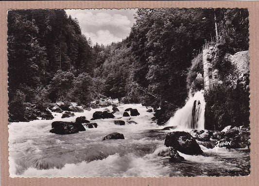 CARTE POSTALE CPSM NOIR & BLANC / VILLERS-LE-LAC RAPIDES APRES LE SAUT DU DOUBS