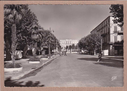 CARTE POSTALE CPSM NOIR & BLANC / DRAGUIGNAN BOULEVARD GEORGES CLEMENCEAU