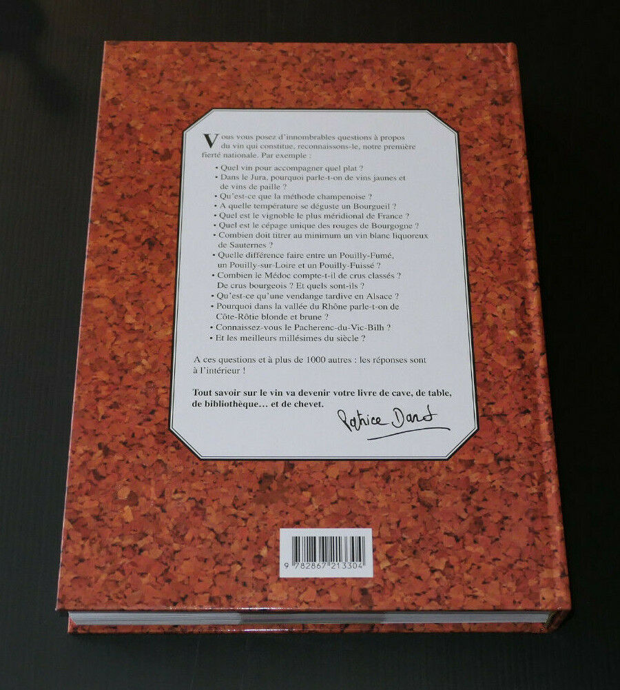 TOUT SAVOIR SUR LE VIN / OENOLOGIE / COMPTOIR DU LIVRE 1994