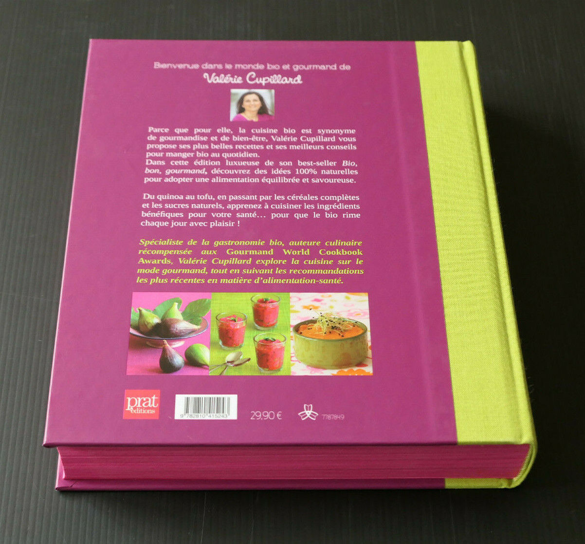 BIO BON GOURMAND / VALERIE CUPILLARD / PRAT EDITIONS 2015 / CUISINE RECETTES