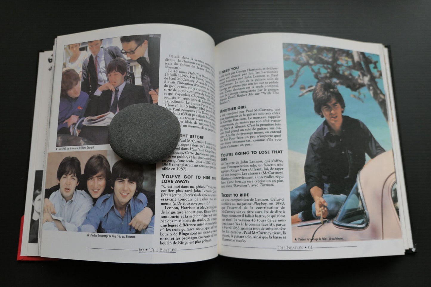 LIVRE LES BEATLES PIERRE MERLE JACQUES VOLCOUVE SOLAR 1987