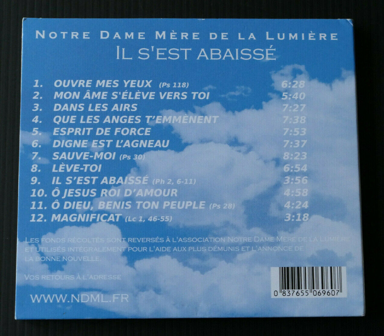 CD NOTRE DAME MERE DE LA LUMIERE / IL S'EST ABAISSE