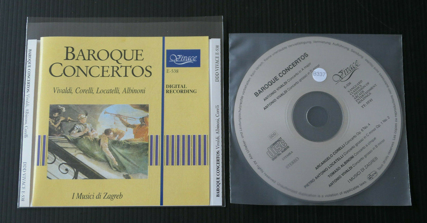 CD BAROQUE CONCERTOS VIVALDI CORELLI LOCATELLI ALBINONI / I MUSICI DI ZAGREB
