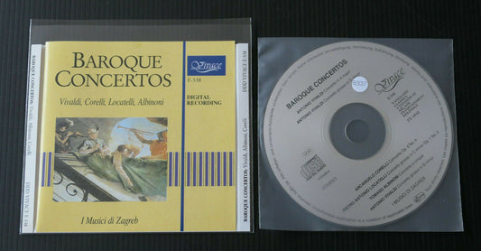 CD BAROQUE CONCERTOS VIVALDI CORELLI LOCATELLI ALBINONI / I MUSICI DI ZAGREB