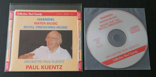 CD HAENDEL / WATER MUSIC  ROYAL FIREWORKS MUSIC / ORCHESTRE PAUL KUENTZ