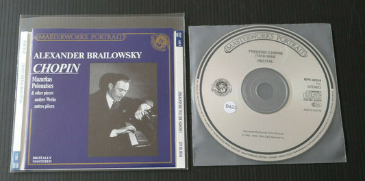CD CHOPIN / ALEXANDER BRAILOWSKY / MAZURKAS POLONAISES & AUTRES PIECES / 1989