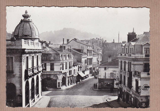 CPSM BLACK &amp; WHITE POSTCARD / EPINAL RUE LEOPOLD BOURG 