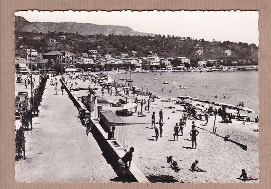 CARTE POSTALE CPSM NOIR & BLANC / CORNICHE DES MAURES LE LAVANDOU BOULEVARD