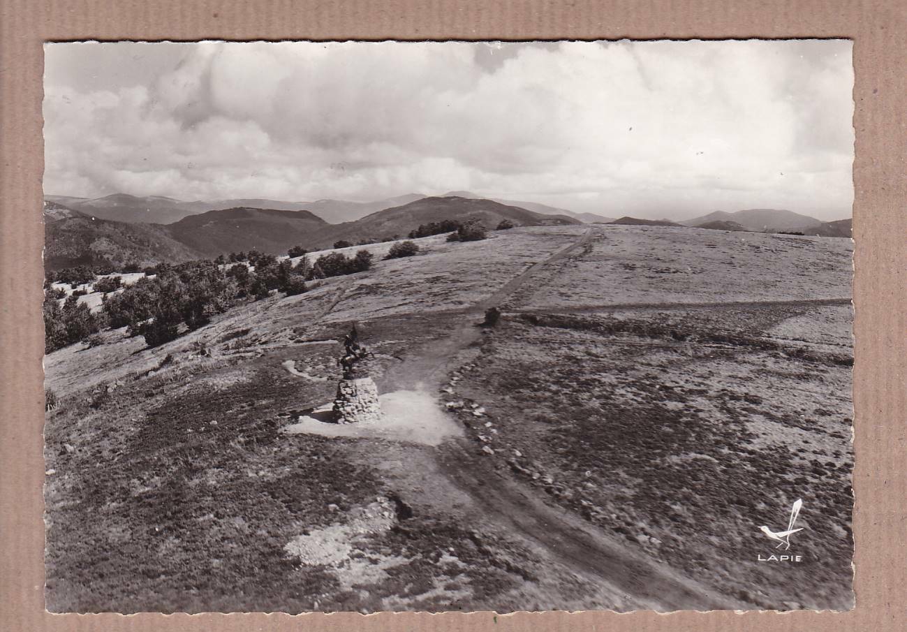 CARTE POSTALE CPSM NOIR & BLANC / BALLON D'ALSACE STATUE DE JEANNE D'ARC