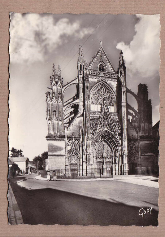 CARTE POSTALE CPSM NOIR & BLANC / VENDOME EGLISE DE LA TRINITE LE PORTAIL