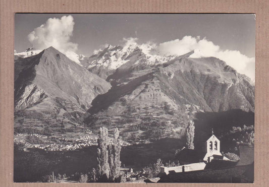 CPSM BLACK &amp; WHITE POSTCARD / LUZ AND THE MAUCAPERA SEEN FROM GRUST 