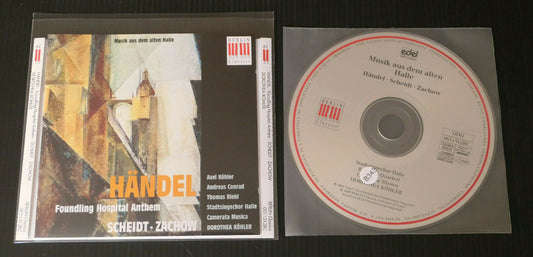 CD HANDEL FOUNDLING HOSPITAL ANTHEM SCHEIDT ZACHOW / DOROTHEA KOHLER / 1995 EDEL