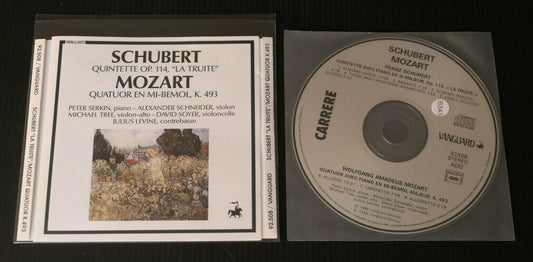 CD SCHUBERT / MOZART / PETER SERKIN ALEXANDER SCHNEIDER MICHAEL TREE DAVID SOYER