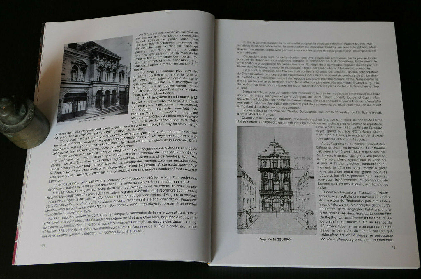 MEMOIRE DU THEATRE DE CHERBOURG OMBRES ET LUMIERES / JEAN-PAUL BONAMI / 2011