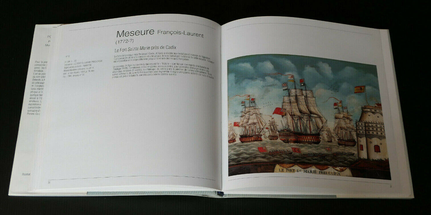 PORTRAITS DE NAVIRES PEINTURES MARINES SUR VERRE / ANTHESE MUSEE DUNKERQUE 1992