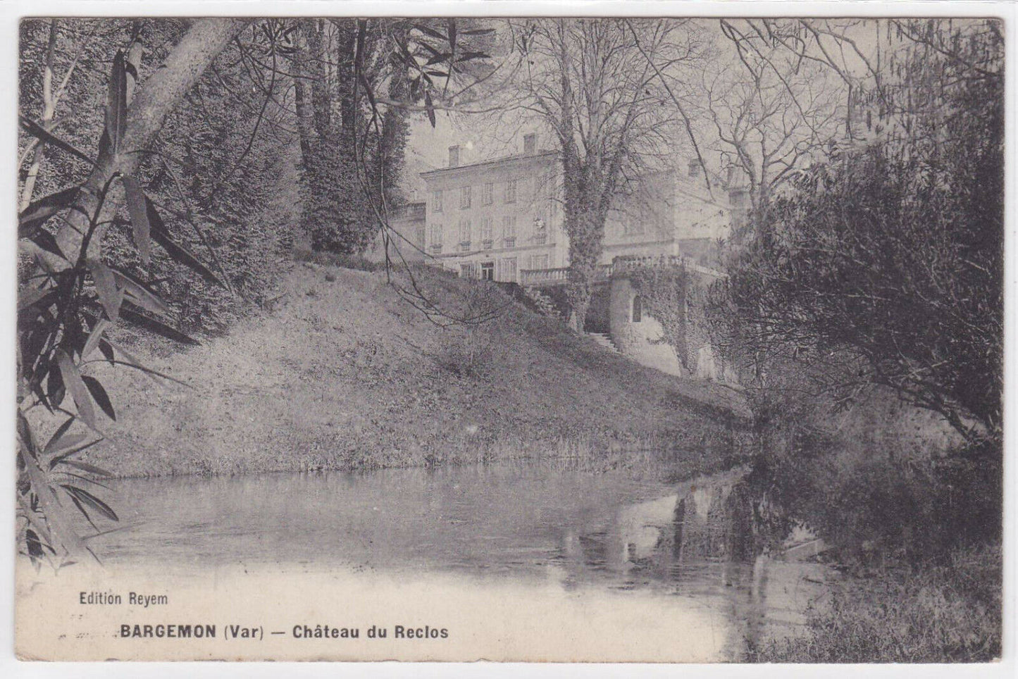 CARTE POSTALE ANCIENNE CPA BARGEMON VAR CHATEAU DU RECLOS (1913)