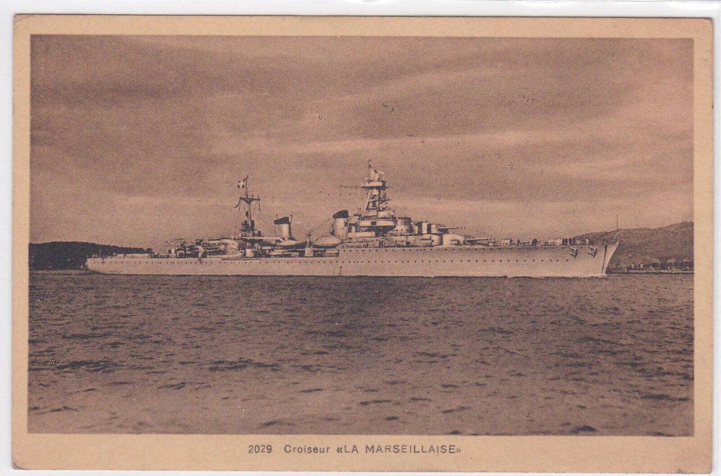 CARTE POSTALE ANCIENNE CPA BATEAU CROISEUR LA MARSEILLAISE MARINE