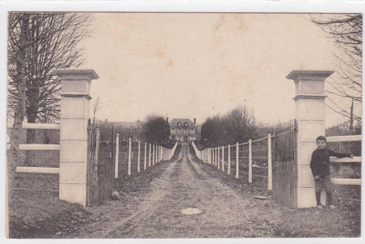 OLD POSTCARD CPA VAUSSY SAINT-PIERRE-DU-FRESNE CALVADOS 