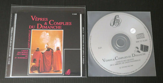 CD VEPRES & COMPLIES DU DIMANCHE CHOEUR DES MOINES DE L'ABBAYE DE ST-WANDRILLE